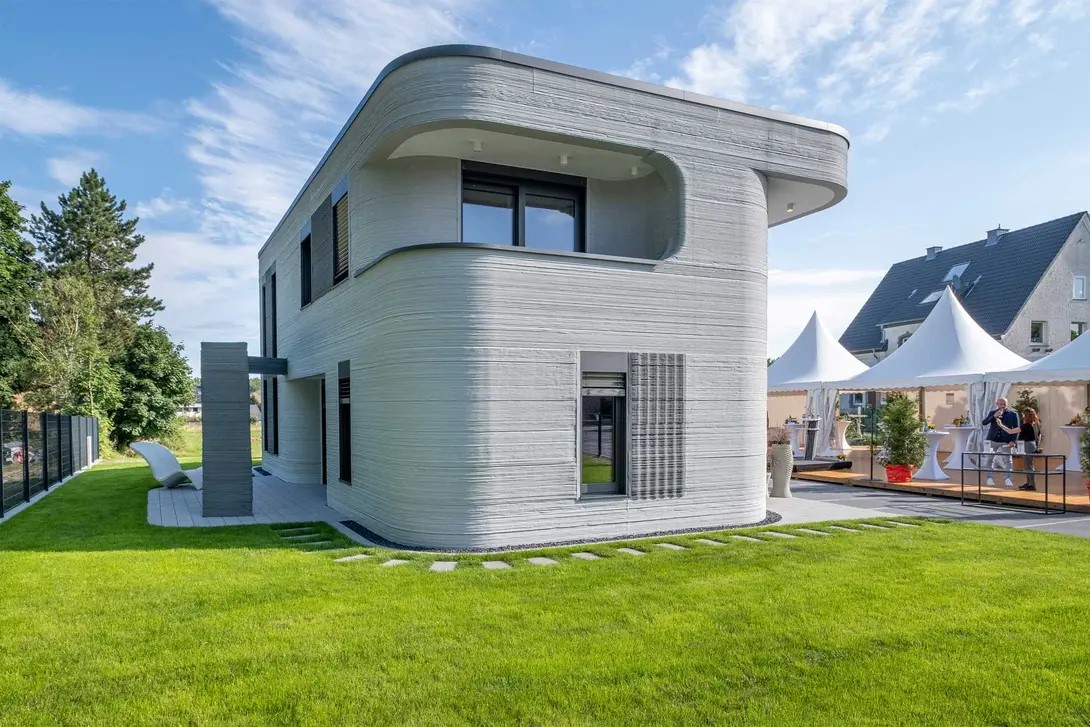 Casa unifamiliar construida por impresión 3D en Alemania